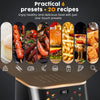 Air Fryer 10L with Easy-View Window, Touch Controls, Nonstick, 6 Function