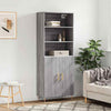 Highboard Grey Sonoma 69.5x34x180 Engineered Wood U0G2