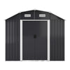 Outdoor GalvanisedSteel Garden Storage Shed for Bike Tool, Sliding Door,FreeBase