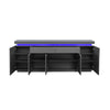 Odessa Grey High Gloss Sideboard With 5 Door 2 Drawer And LED