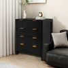 Chest of Drawer Wood 4 Drawer Dresser Chest Closet Storage Organizer for Bedroom