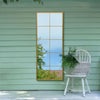 Extra Large Gold Window Garden Wall Mirror 59 x 24" 150 x 60cm MirrorOutlet
