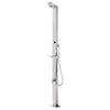 Garden Shower with Grey Base 225 cm Stainless Steel