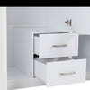 White 3 Door Mirrored Wardrobe with 2 Drawers Hanging Rail Shelf Storage