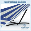 2-Person Outdoor Hammock w/ Stand,450 Lbs,Portable Hammock w/Carry Bag,11 Colors