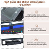 TV Stand Cabinet With LED Lights Up to 80in TV, TV Unit with Shelves and Drawers