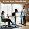 120-140cm Electric Standing Desk Adjustable Height Sit Stand Office Desk UK