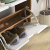 Shoe Storage Cabinet with 4 Flip Drawers for 8-16 Pairs, Natural