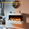 Wall Mounted Electric Fire with Log & Crystal Fuel – Endeavour Fires Runswick