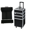 3 in 1 Makeup Trolley Case Beauty Vanity Case Box Hairdressing Trolley on Wheels