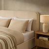 Dusk Ascot Cream Linen Look Fabric Double Ottoman Storage Bed RRP £599