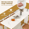 Modern Dining Table for 6-8 People 160cm Rectangular Kitchen Table