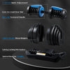 Adjustable Dumbbell 40kg Set Pair Hand Weight Dumbbell Home Gym Fitness Exercise