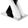 Axara Console Table Rectangular In White And Black High Gloss