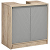 60x60cm Under-Sink Storage Cabinet w/ Adjustable Shelf 2 Doors Cabinet