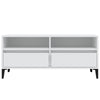 ShCuShan TV Cabinet White 100x34.5x44.5 Engineered Wood,Modern TV Cabinet F7L2