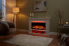 Endeavour Fires Duggleby Electric Fireplace in an Off White MDF Fire Suite