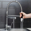 Modern Mono Pull Out Kitchen Mixer Tap Dual Spout Spray Single Lever Chrome