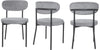 2 Velvet Dining Chairs Velvet Seat Chairs Plush velvet seat and backrest