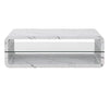 Xono High Gloss Coffee Table With Shelf In Vida Marble Effect