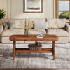 Solid Wood Coffee Table, 47.24” Modern Rectangle Center Table for Living Room