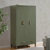 Dusk Sienna Vetiver Green 3 Door Triple Wardrobe with Drawers RRP £319