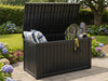 Large Garden Storage Box 680L - Weather Resistant Storage Chest with Pad Lock