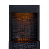 Garden Water Feature Outdoor Solar Powered LED Fountain Waterfall Teamson