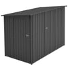 BIRCHTREE 4 x 8FT Bike Shed Metal Garden Shed Lockable Motorbike Bicycle Storage