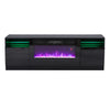 70inch TV Stand Unit Cabinet w/ Electric Fireplace Fire Heater Flame Living Room