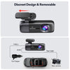 REDTIGER 4K Dash Cam Front and Rear Dash Camera WiFi GPS with Free SD Card