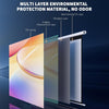 WASJOYE 100"Motorized Projector Screen Electric Diagonal Automatic Projection 16