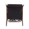 Black and White Spots Velvet Upholstered Armchair Modern Wooden Frame Tub Chair