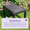Patio Garden Bistro Set 3PC Rattan Outdoor Furniture Table & Chairs