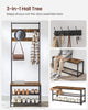 Coat Rack with Shoe Storage, Hall Tree, Coat Stand with Bench, HSR411B01