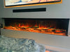 4 Sizes - 50 60 71 80 Inch Panoramic 3 Sided Glass Electric Fire HD+ 3D Effect