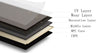 White Marble Tile SPC Luxury Vinyl Flooring 100% Waterproof 1.86M² Pack