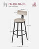 Tall Bar Stools, Bar Chairs with Backrest，1 set for 2 pieces，LBC026B02V1
