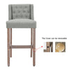 2X Wooden Breakfast Bar Stool Height Kitchen Bar Chair Padded Seat Salon Lounge
