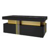 Coffee Table With Drawers Storage High Gloss Wooden Centre Table For Living Room