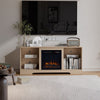 Fireplace & TV Stand Combine Set Electric Fire Heater Console Cabinet LivingRoom
