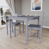 Solid Wooden Dining Table and 2 4 Chairs Set Home Kitchen Furniture