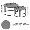 Coffee Tables for Living Room Set of 2 Modern Nesting Coffee Tables Black Finish