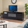 36" LED Fireplace Media Wall Fire & 70" TV Stand Freestanding Electric Heater
