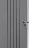 5x3ft Metal Galvanized Garden Shed Waterproof Outdoor Tools Storage Small House