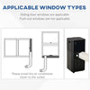 5000BTU Portable Air Conditioner 4 Modes LED Timer Home Office AC Fan UK