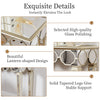Mirrored Console Table Luxury Freestanding Sofa Side Table for Corridors Lobbies