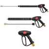High Pressure 4Wheels Washer Surface Cleaning Machine/Sprayer Gun/Telescopic Rod