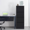 4 Drawer Heavy Duty Metal Filing Cabinet with Lock for F4/A4 Document Storage