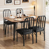 5PCS Wooden Dining Table Set for 4,Kitchen Table&Chairs Set w/Upholstered Seats